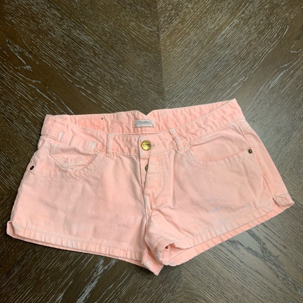 Pull&Bear orange faded denim shorts Size 6